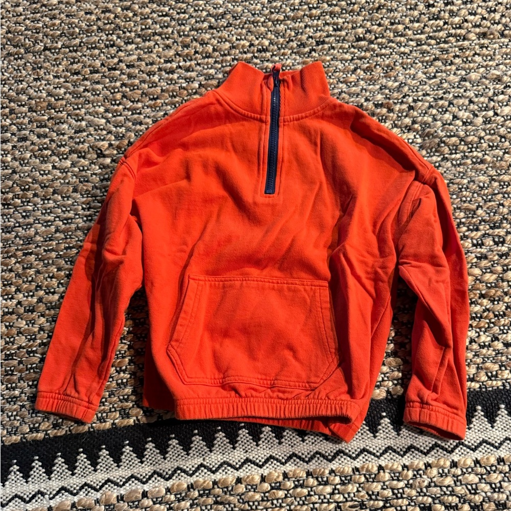 Mini Boden Vibrant Orange Zip-Up